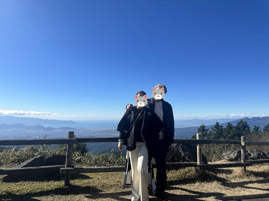 富士山を眺めました