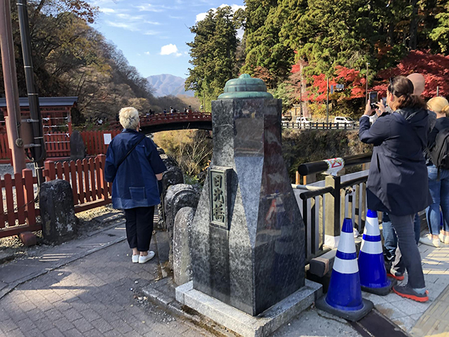 日光の神橋にて（プライベート日光観光）